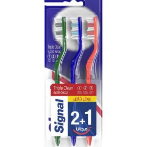 فرشاة أسنان سيجنال تريبل كلين 2+1