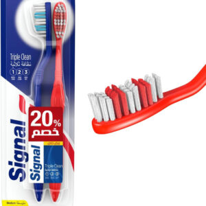 فرشاة أسنان سيجنال تريبل كلين 2ق